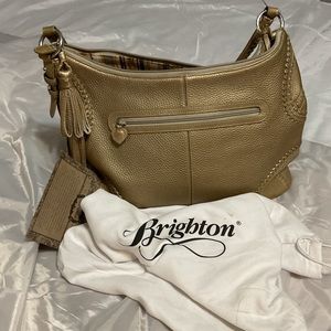 This is a beautiful gold Brighton bag